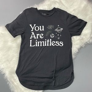 Sz Sm “You Are Limitless” Gray Tee 🪐✨